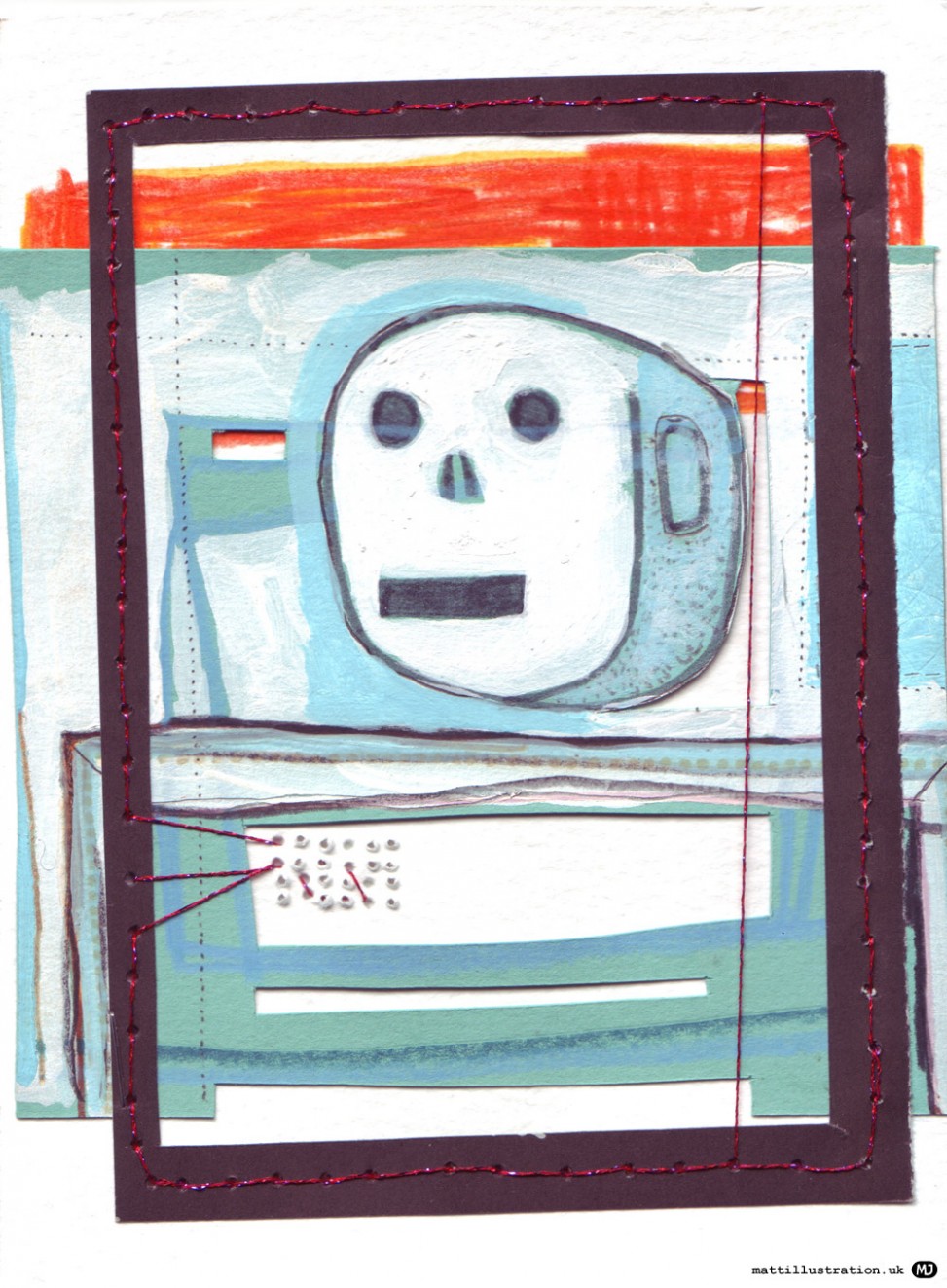 little robot collage