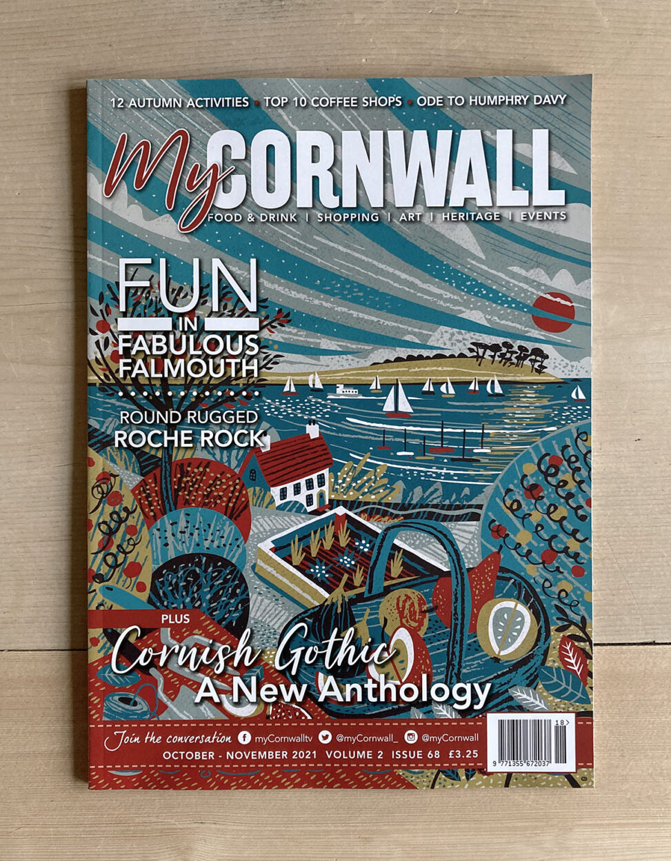 My Cornwall Magazine - cover illustration by Matt Johnson