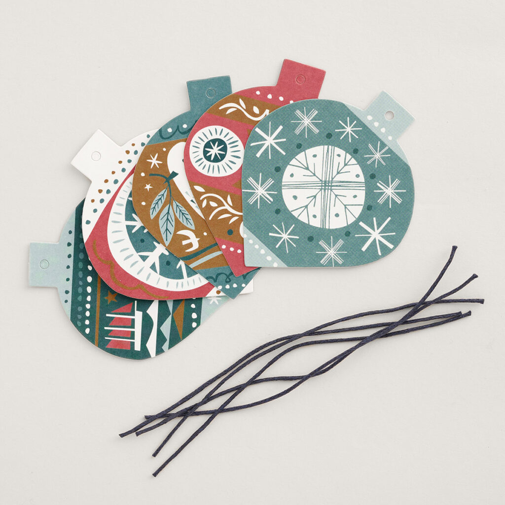 Christmas gift tags illustrated by Matt Johnson for Seasalt Cornwall