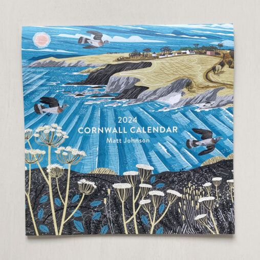 Seasalt Cornwall Calendar 2024 illustrations by Matt Johnson