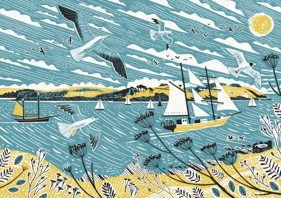 Tall Ship Pendennis Point illustration by Matt Johnson
